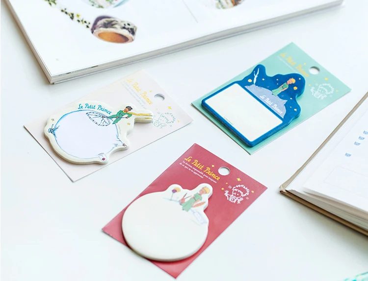 

1pcs New Little Prince Memo Sticker Paper Sticky Note Fair Tale Card Self-Adhesive Bookmark Office School Supplies