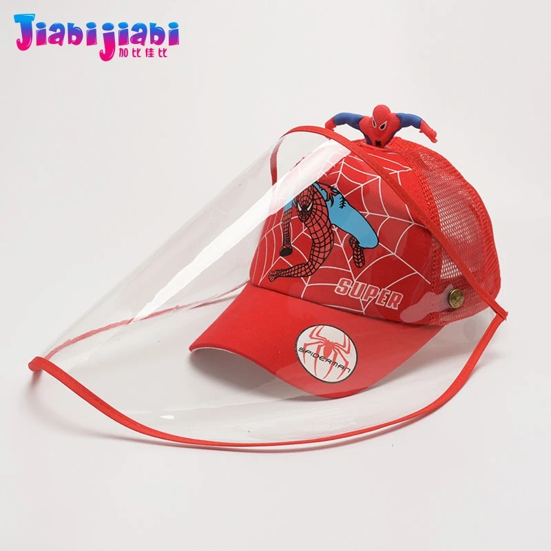 Летняя детская шапка маска для защиты лица от вирусов защита пятен прозрачная