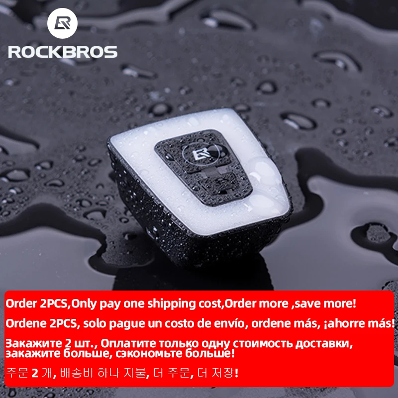 ROCKBROS Mni велосипед светильник Водонепроницаемый USB Перезаряжаемые шлем хвост