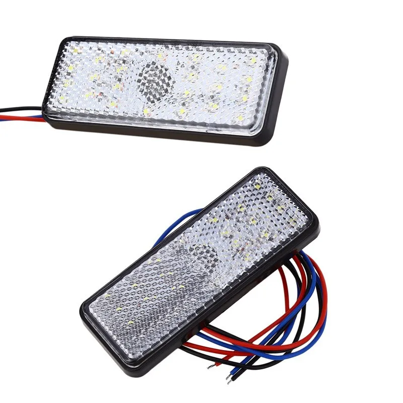 12V круглого отражателя мотобайк светодиодный светильник с красный белый желтый