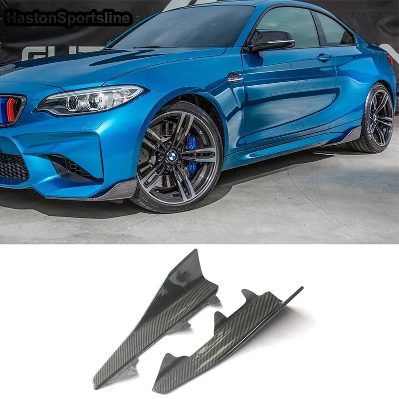 Боковые юбки F87 M2 задние разветвители из углеродного волокна для BMW 2016-2019 м стиль
