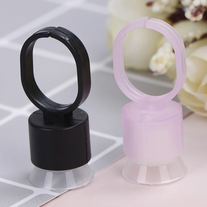 HOT 10Pcs Sponge Microblading Tattoo Ink Cup Cap Pigment Ring Holder Container Black Pink Supply Tattoo Tool Permanent Makeup
