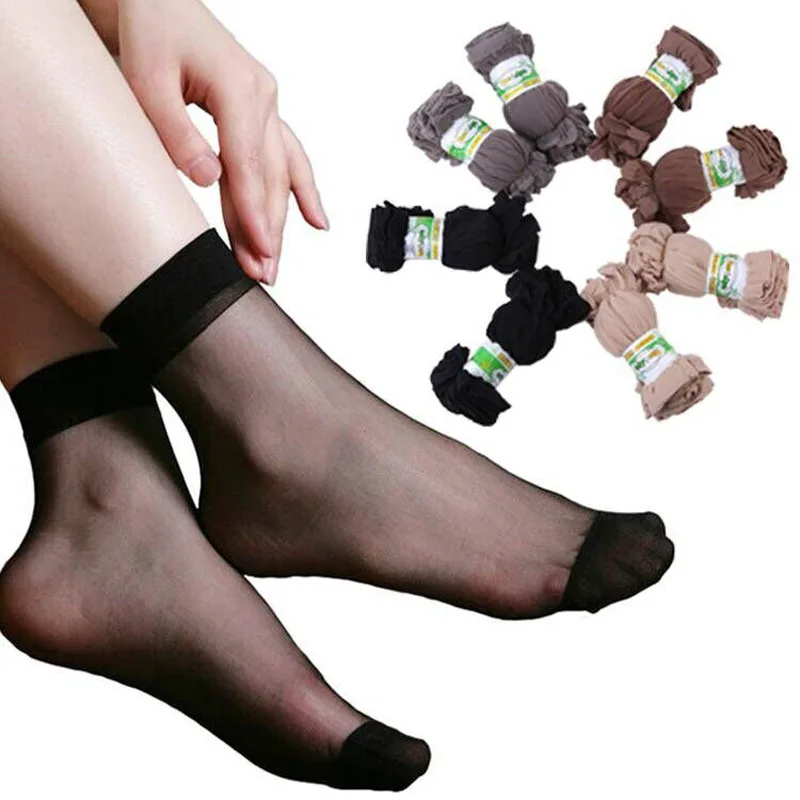 

10/20/50 Pairs Women Elastic Ankle Short Socks Elegant Thin Breathable for Lady EIG88