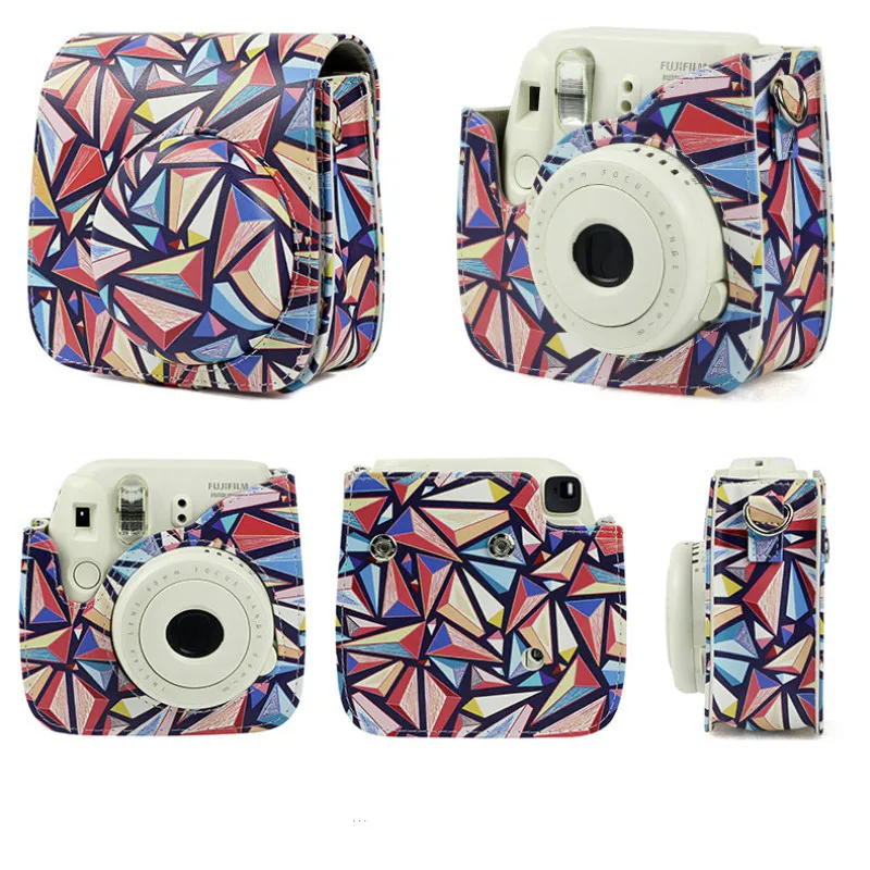 Для Fujifilm Instax Mini 9 8 + чехол Аксессуары для камеры джинсовый кожаный мгновенной