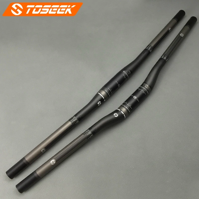 

Руль для горного велосипеда TOSEEK, полностью из углеродного волокна, 3K, 31,8 мм, подъем/плоский, 31,8 мм, матовый руль для горного велосипеда, велос...