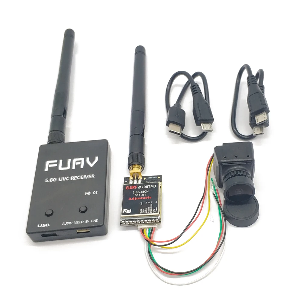 Приемник для телефона Android 5 8G FPV VR с мини видеопередатчиком 25/200 мВт Lancher и CMOS 1200TVL fpv