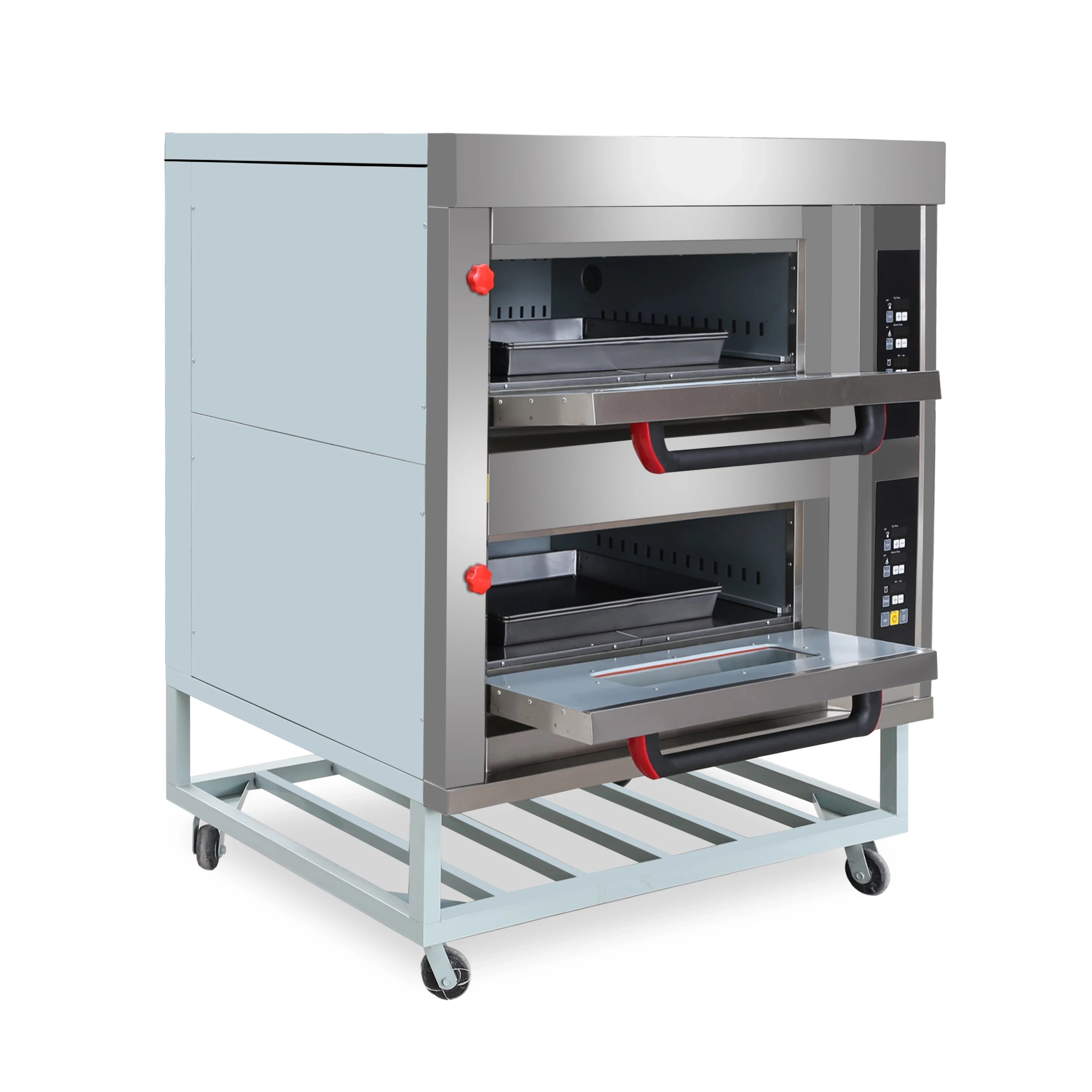 

2 Trays 4 Pans Bread Cake Baking Oven Pizza Oven for Commercial Use Bread maker machine