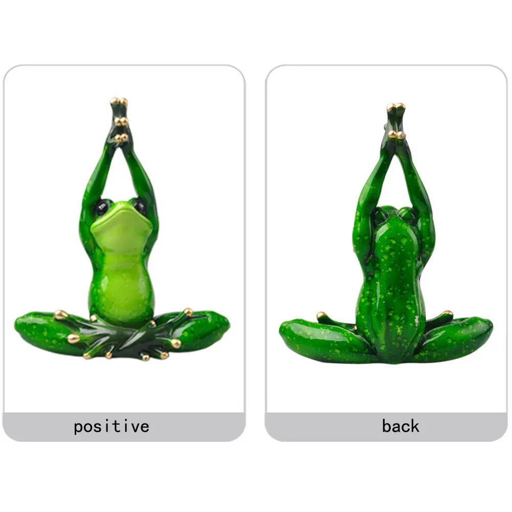 

Frog Model Desktop Decoration 3D Craft Resin Creative Thinking Reading Frog Cute Statue Windowsill Office Ornaments 10Styles