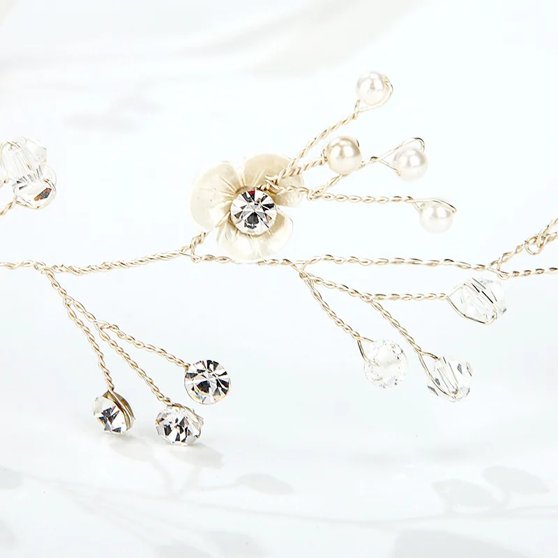 

Fashion Charms Bridal Handmade Headdress 2020 New Wedding Hairband Flower Wedding Dress Hair Accessories