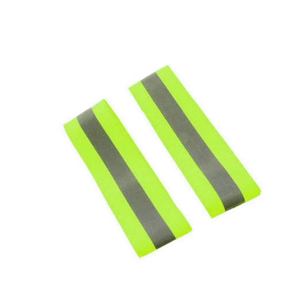 Светоотражающие защитные нарукавники повязки на лодыжку флуоресцентный зеленый