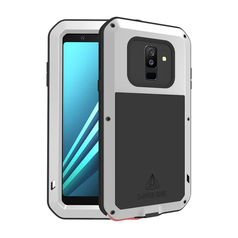 Противоударный чехол для samsung Galaxy A6 2018 металлический Fundas Plus Capa Armor телефона против