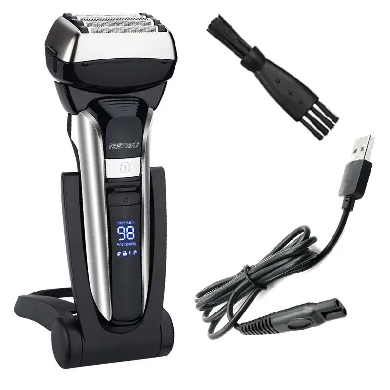 Бритва электрическая для сухого и влажного бритья лица с зарядкой|Электробритвы|