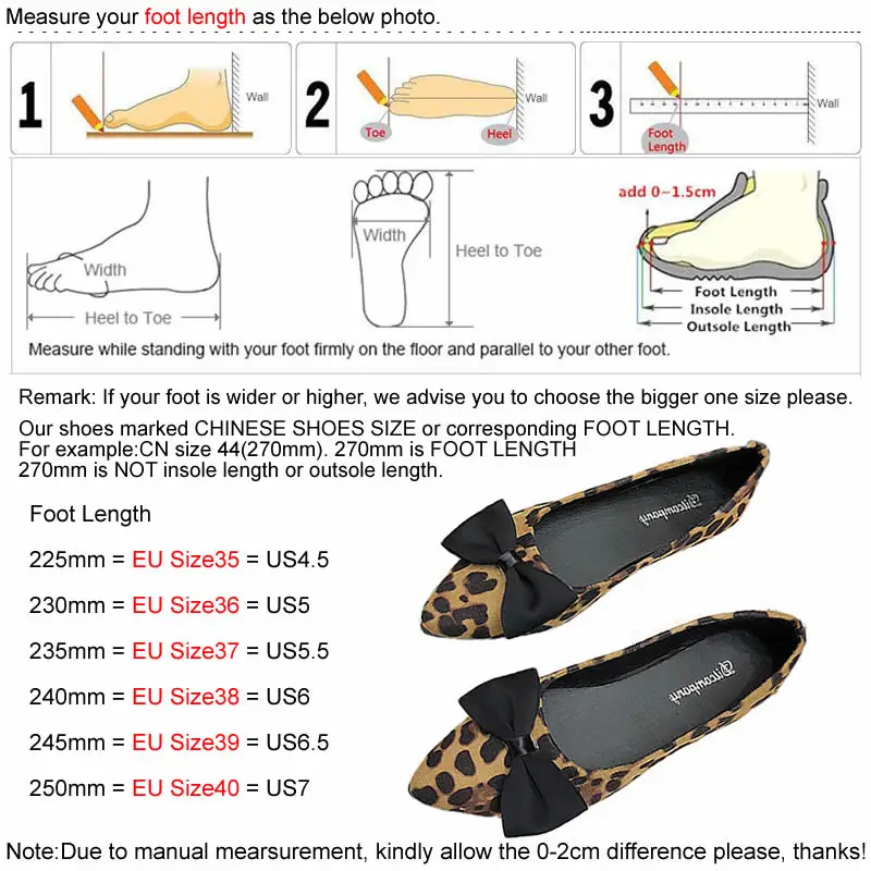 

2021 Autumn Ladies Pointed Toe Leopard Print Work Flats Women's Suede Commuter Boat Shoes Shallow Bowknot Flat Shoes Size 35-40