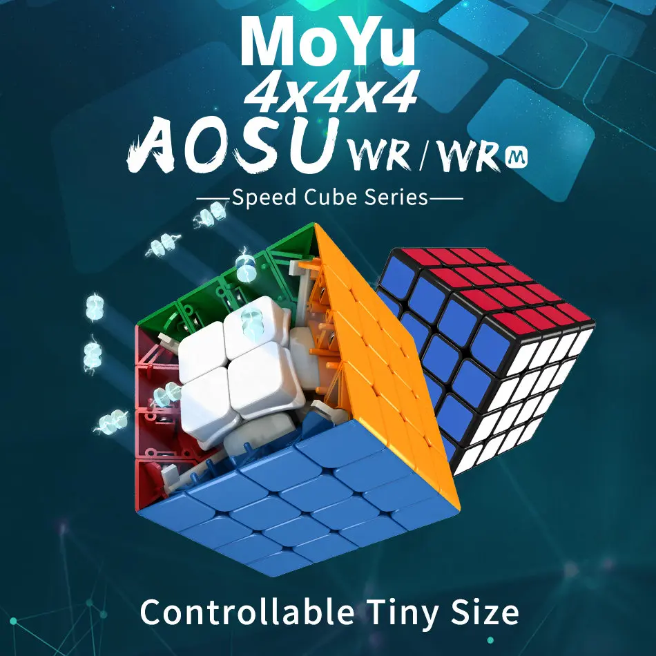 Магнитный магический куб Moyu AoSu WR / WRM 4x4x4 скоростной M 4x4 магнитный головоломка magico