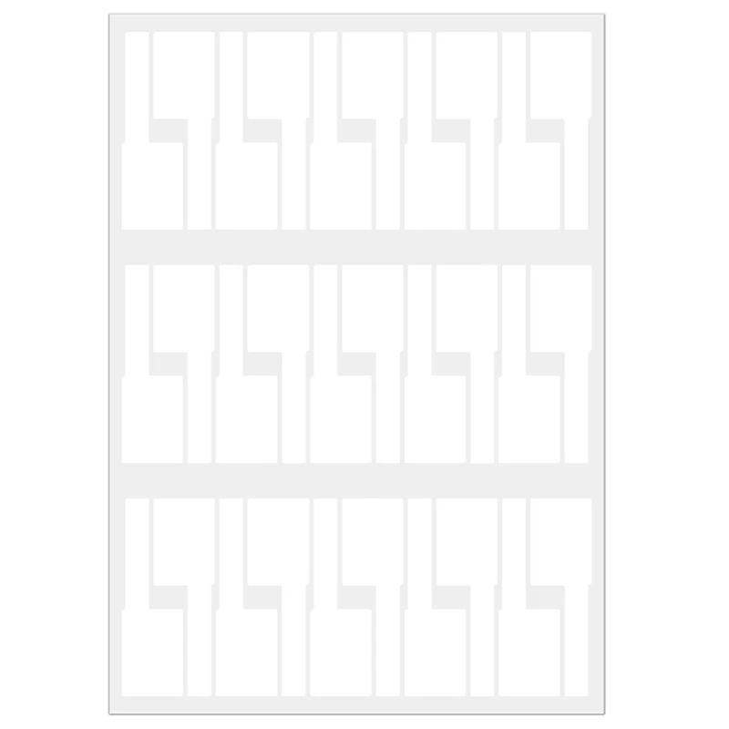 

30 sheet Cable Label Sticker Waterproof Network PC UTP Wire Tie Label A4 Cable Label Sticker (White)