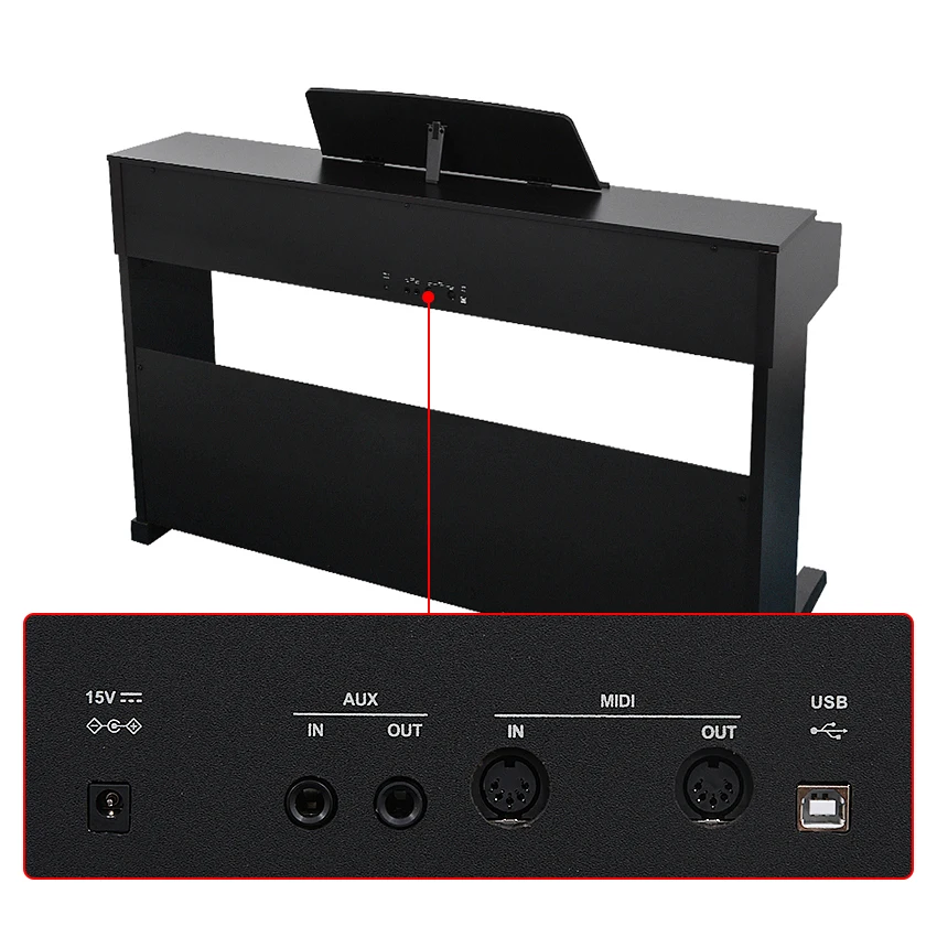 Профессиональный Взрослый электронного фортепиано 88 ключ тяжелый молоток