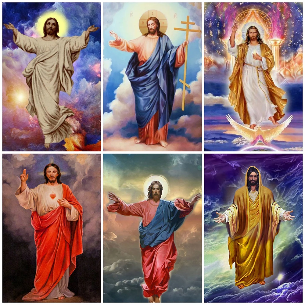 

EverShine Diamond Painting Full Square Religion Cross Stitch Sale Diamond Mosaic Jesus Picture Rhinestones Handmade Art Kits