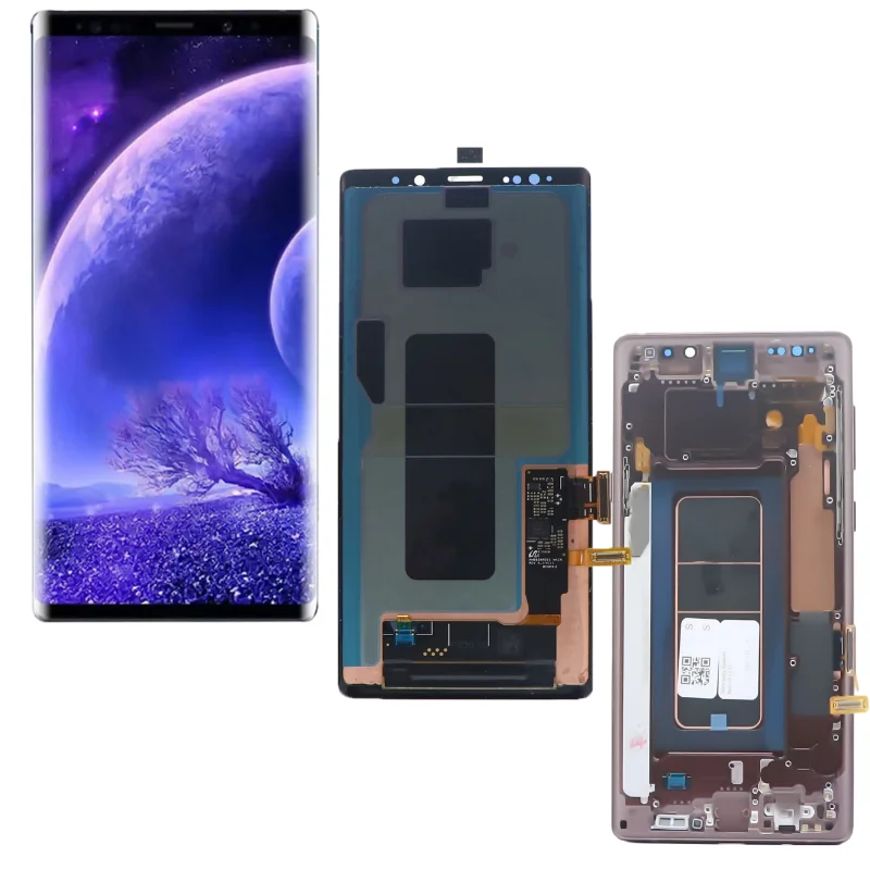 Samsung-digitalizador de pantalla t&aacute;ctil para Galaxy Note 9 N960 N960f, pantalla LCD Original AMOLED, piezas de servicio con puntos-3