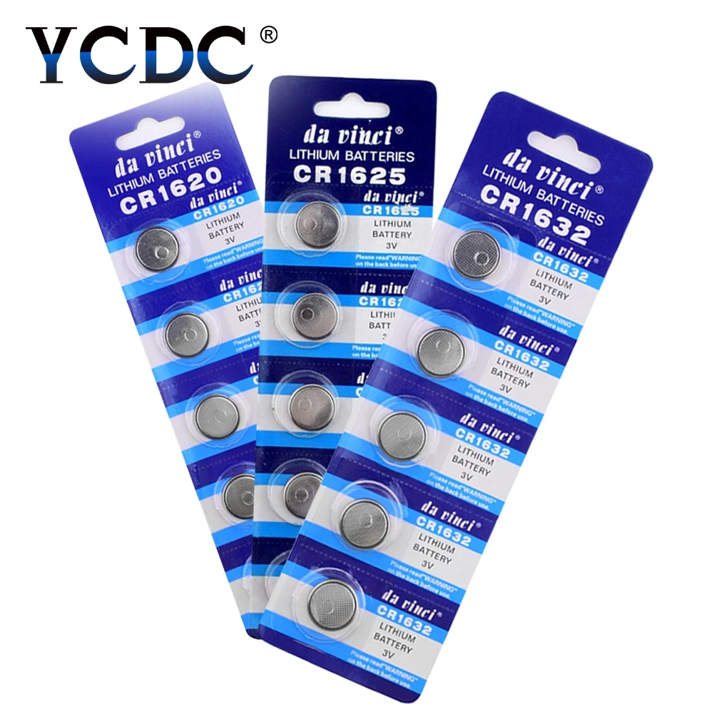 Недорогой литиевый аккумулятор для часов CR2430 CR2330 CR2032 CR2025 CR2016 CR2450 3 в 5 шт.