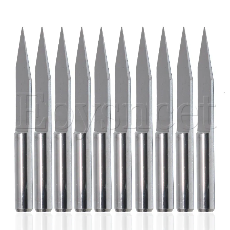 Прочный 25 градусов 0 2 мм фрезерный станок V образной формы с ЧПУ 10 шт.|carbide engraving