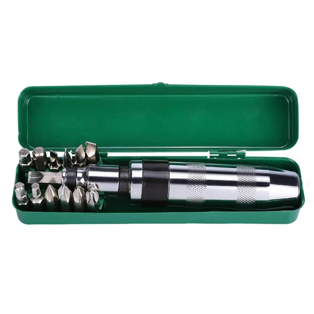 14 шт 1/2 дюйма ударная отвертка набор с металлической коробкой Реверсивные ручные