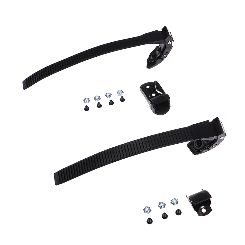 

1 Set Replacement Sturdy Inline Roller Skating Skate Shoes Energy Strap With Screws nuts + Buckle Black Scooter Parts Accessory