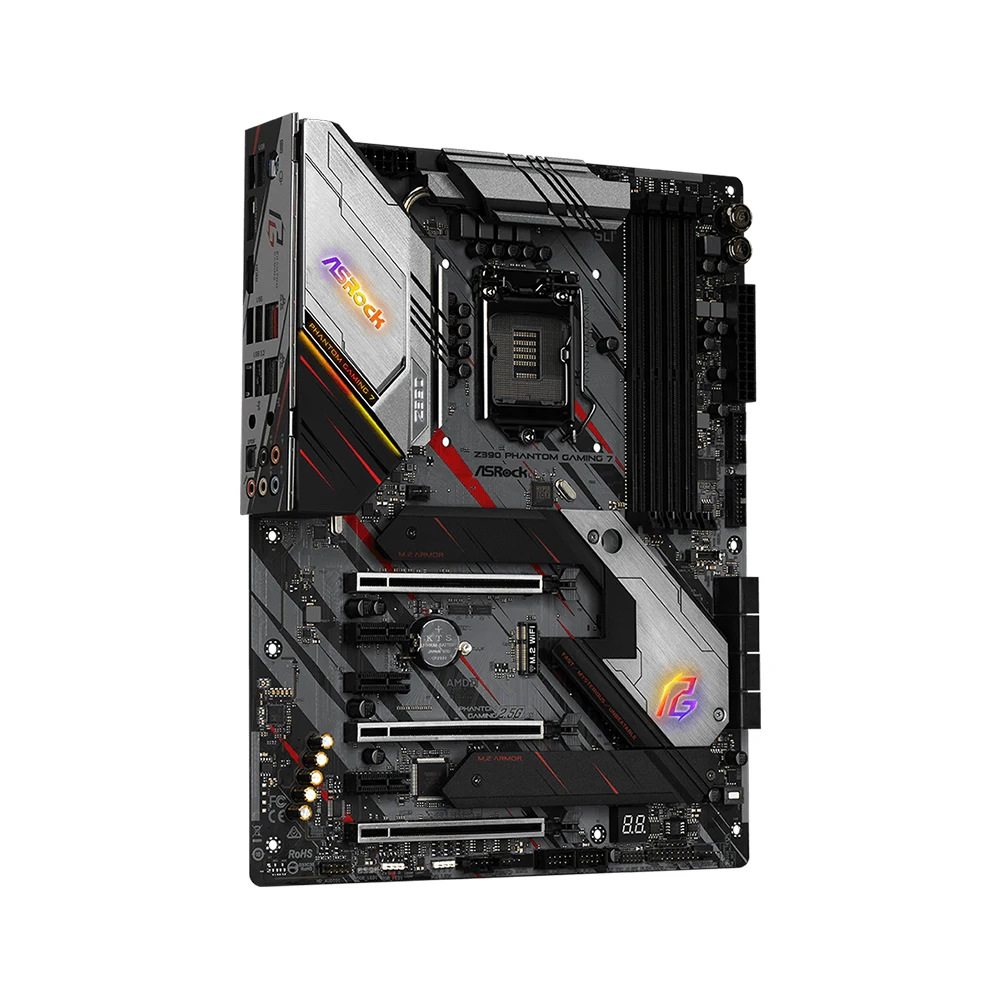 ASRock Z390 Phantom Gaming 7 For Intel LGA 1151 Socket SATA3 Ultra M.2 Interface USB 3.1 Type A+C DDR4 ATX PC Desktop Mainboard |