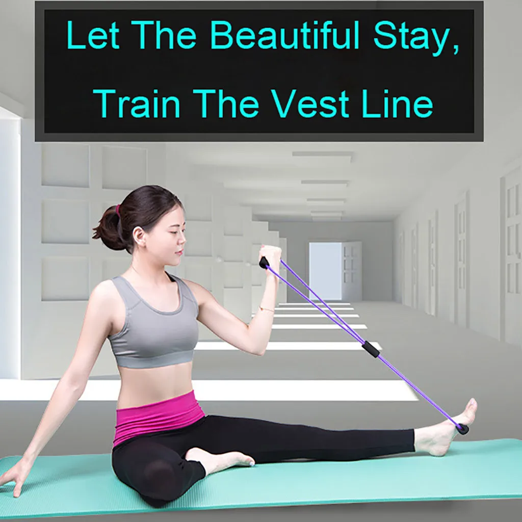 

2020 Hot Pilates Yoga Gum Fitness Resistance Latex Rubber Rope Workout Muscle Fitness Rubber Elastic Bands for Sports Exercise