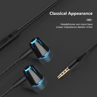 3 5mm wired headphones with bass earbud stereo earphone music sport gaming headset in ear subwoofer with mic for samsung huawei
