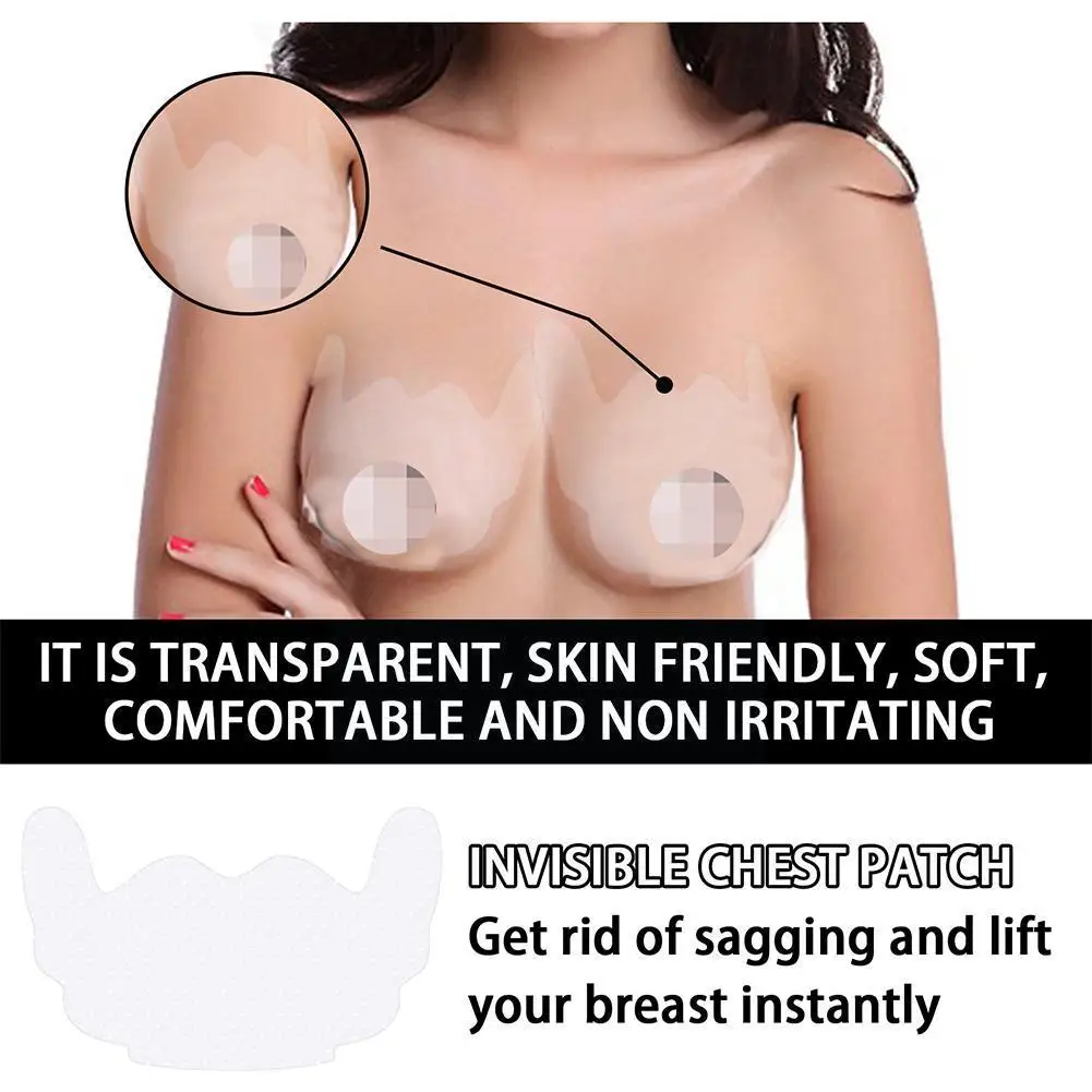 

Sexy Silicone Breast Petals Nipple Cover Stickers Invisible Bra Up On Accessories Stick Pad 1Pair Bra Pasties Push K5K9