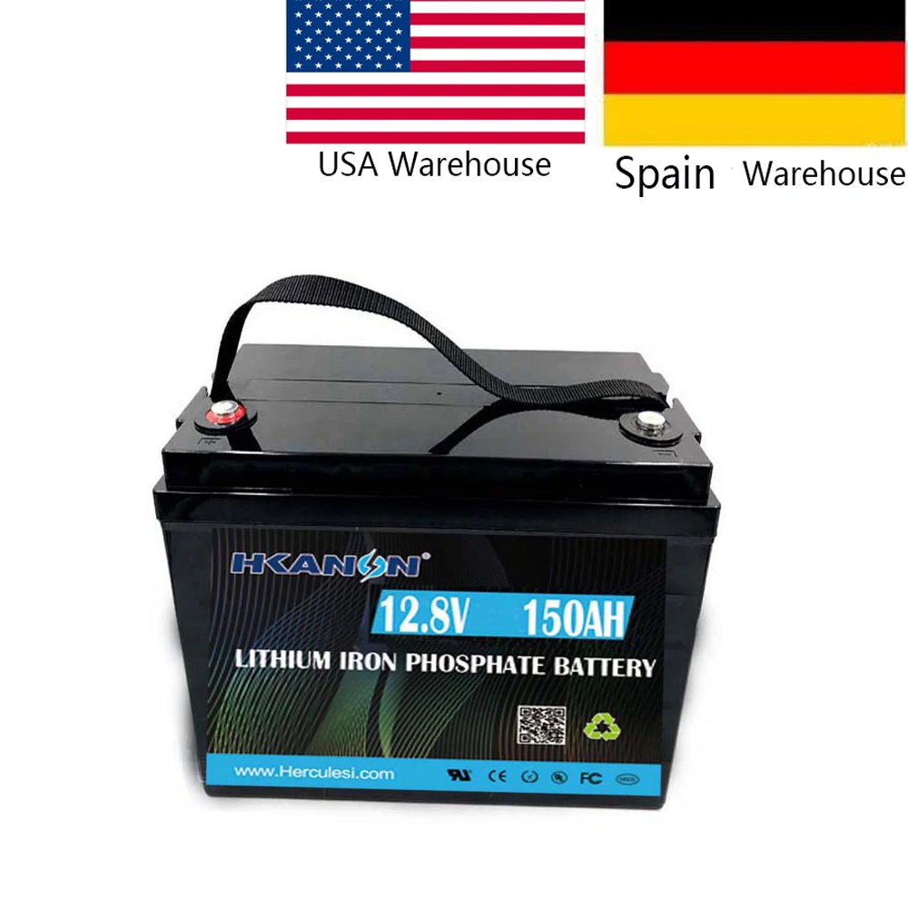 

No Tax To EU Ego Lithium Iron Phosphate 12V 150AH 100ah 1Kwh True Rating Solar LiFePO4 Battery Pack Golf Cart 12 Volt Marine