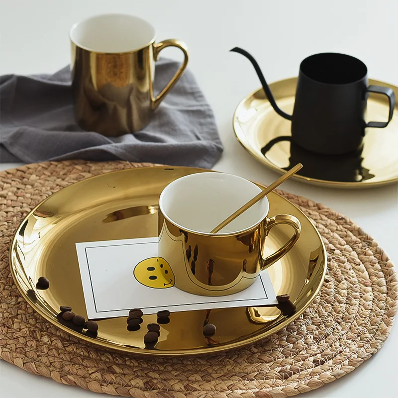 Простой металлический лоток для хранения ювелирных украшений лотки-органайзеры