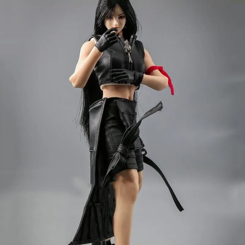 

1/6 Scale CosPlay Fantasy Goddess Tifa Costume Sexy Leather Clothes Set for 12 inch Female Action Figure Model