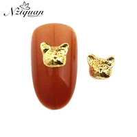 new nziquan 20pcs sticker charm geometric golden metal alloy ladies art nail decoration diy nail decoration nail art