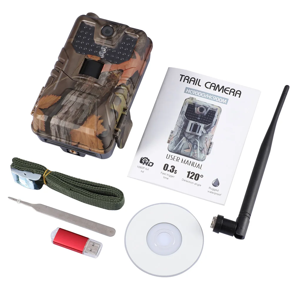 

HC900G 3G Hunting Trail Camera 16MP 1080P Infrared Cameras Mobile Wildlife Wireless Camera With Night Vision PIR MMS SMS