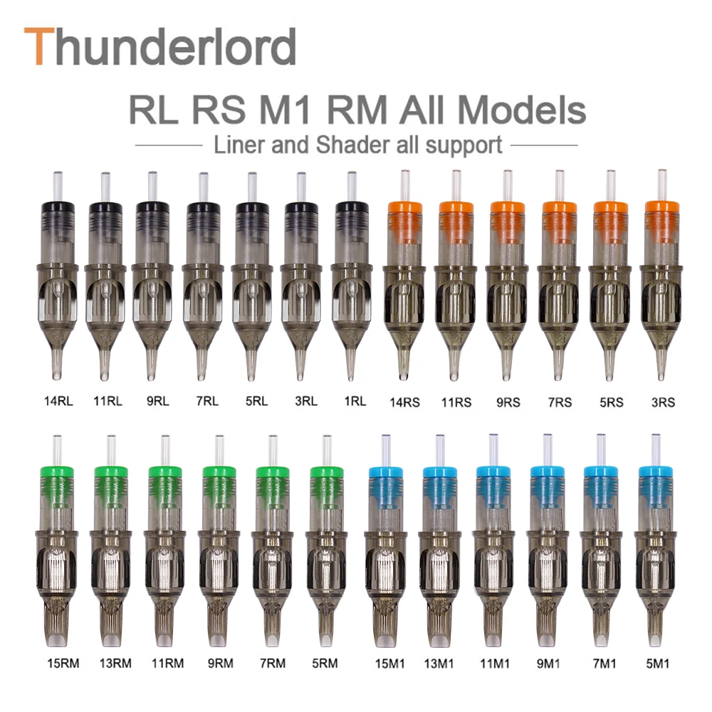 Картридж для тату игл RL/M1/RM/RS профессиональные одноразовые иглы макияжа бровей