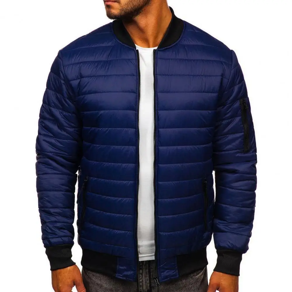 

Winter Coat Terrific Great Stitching Winter Coat Zip-up Padded Men Jacket