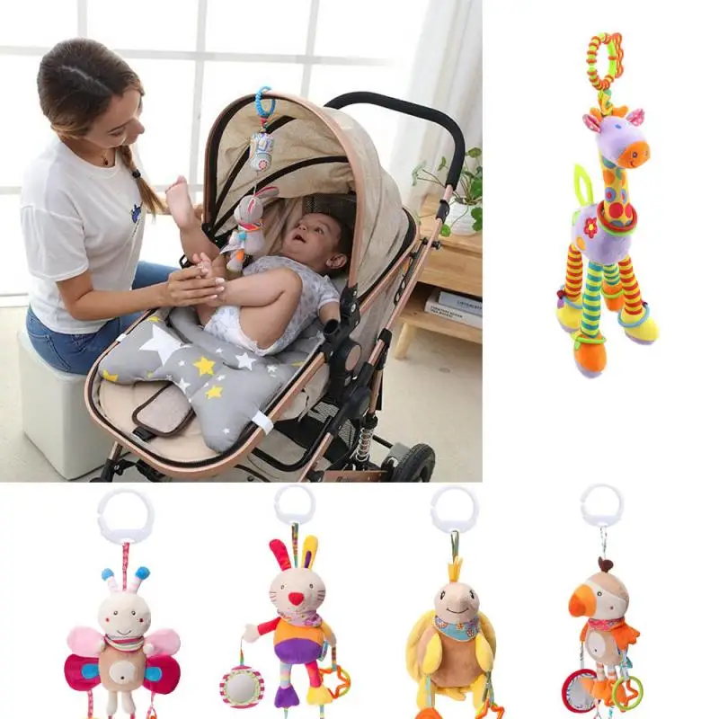 

Newborn Rattle Toys For Baby Cute Puppy Bee Stroller Toy Rattles Mobile For Baby Trolley 0-12 Months Infant Bed Hanging Gift