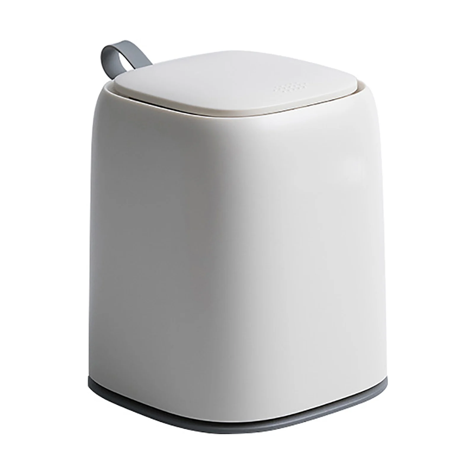 

Desktop Trash Can Multifunctional Mini Dressing Table Storage with Lid Nordic Style Garbage Bin Office Storage Paper Basket