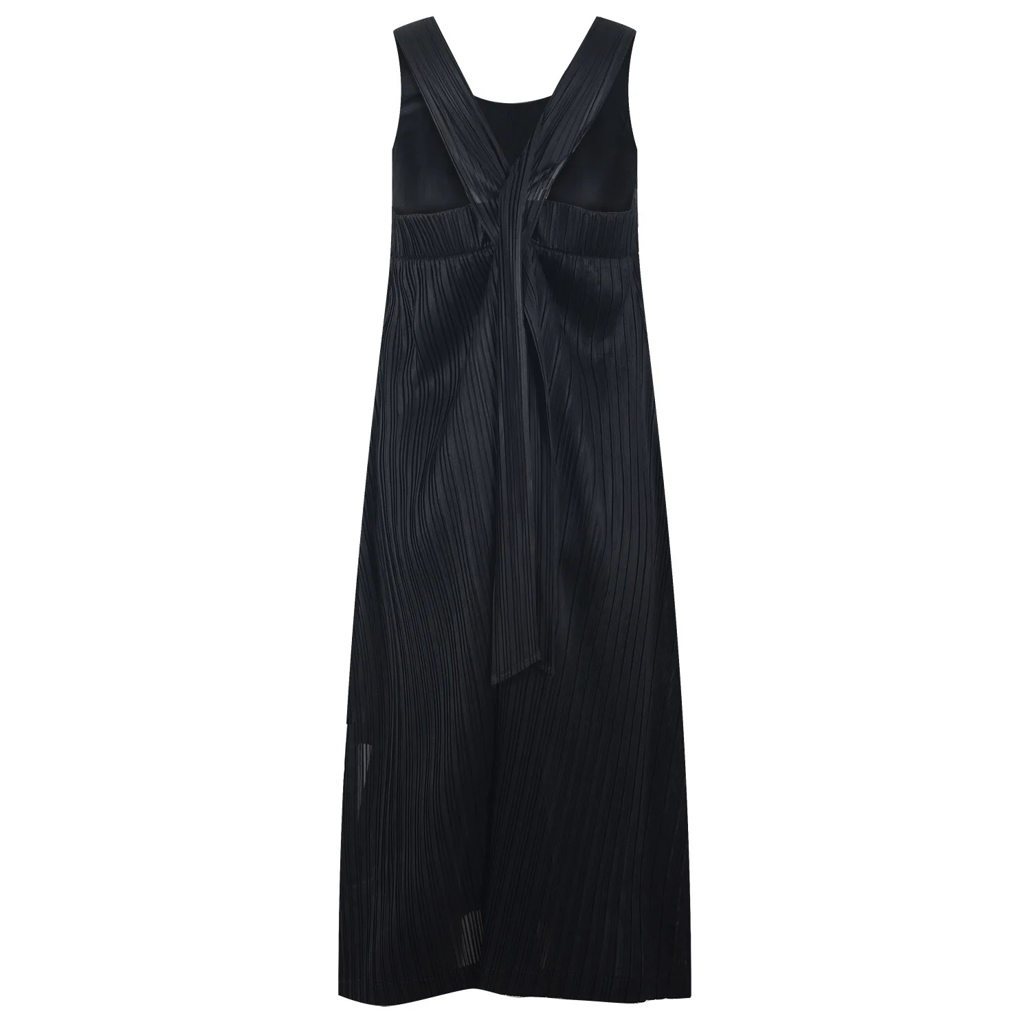 

ENGAGEMENT High Quality 2021 Summer New Cross Sleeveless Suspender Dress Sexy Dress Temperament Elegant Pleated Skirt