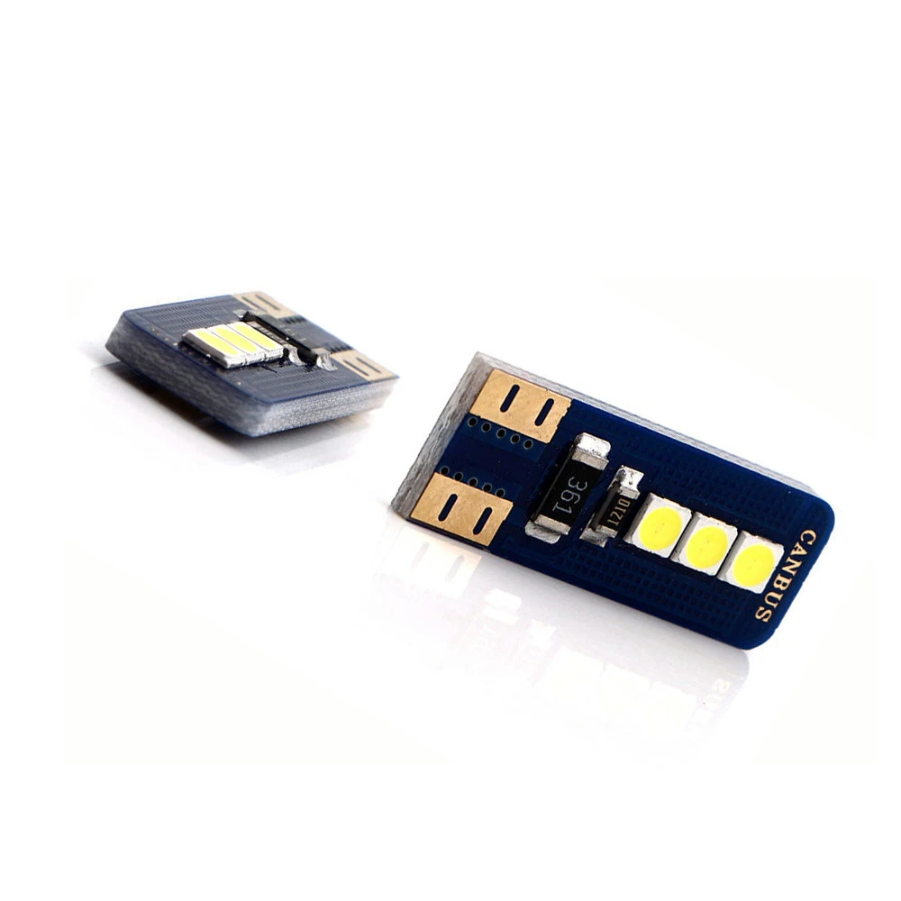 Автомобильные светодиодные лампы T10 3030 6SMD W5W автомобильные Сменные 194 168 Led для