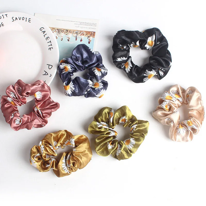 

Oaoleer Women Hair Accesories Hair Tie Scrunchies Lady Scrunchies Ponytail Hair Female Holder Rope Print Hair Accessories