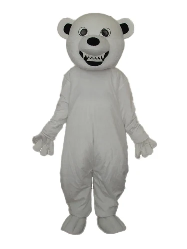 

Fashion Design happy white bear Mascot Costume Adult Birthday Party Fancy Dress Halloween Cosplay Outfits Clothing Xmas