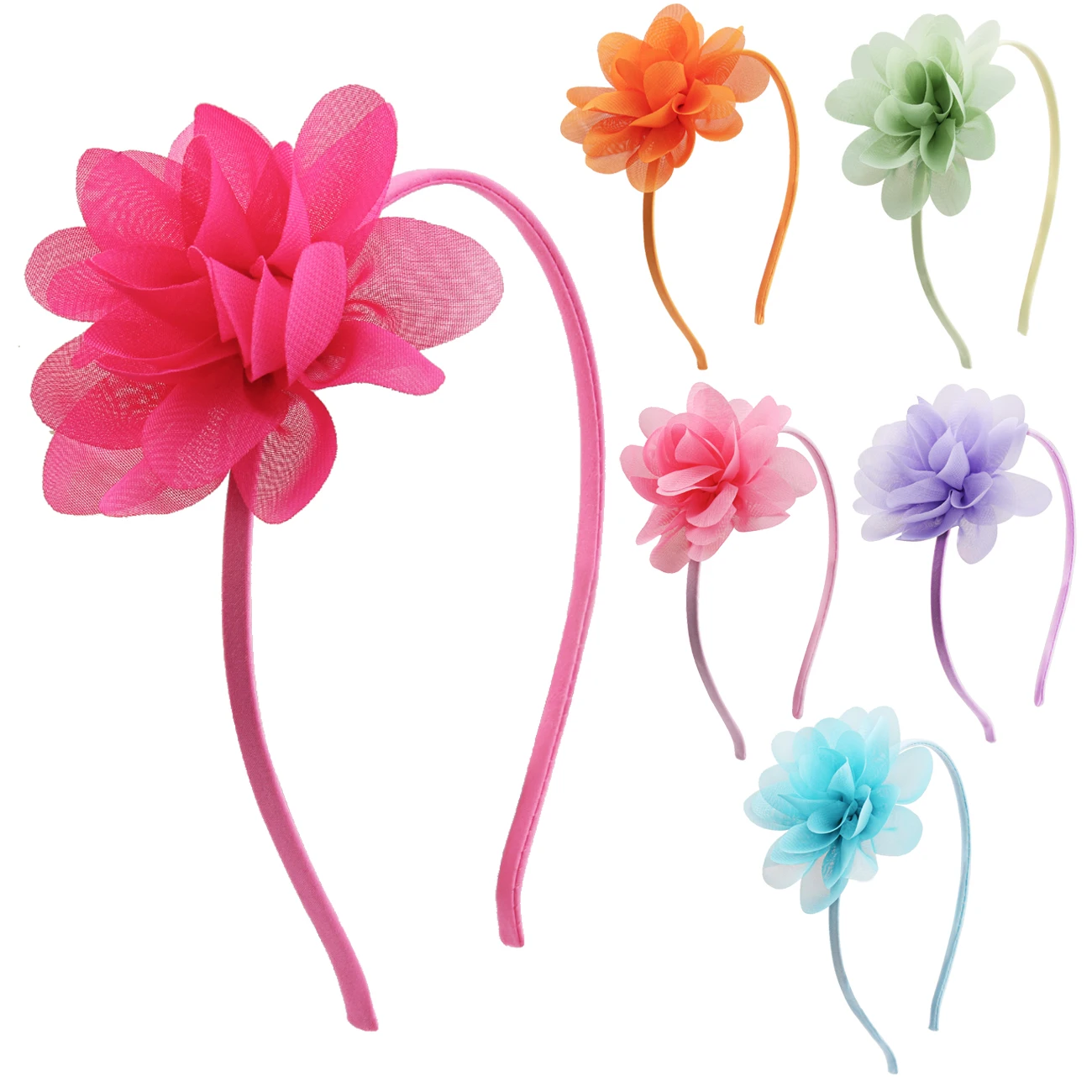 

Baby Girls Headbands Chiffon Flower Lace Band Hair Accessories for Baby Girls Newborns Infants Toddlers