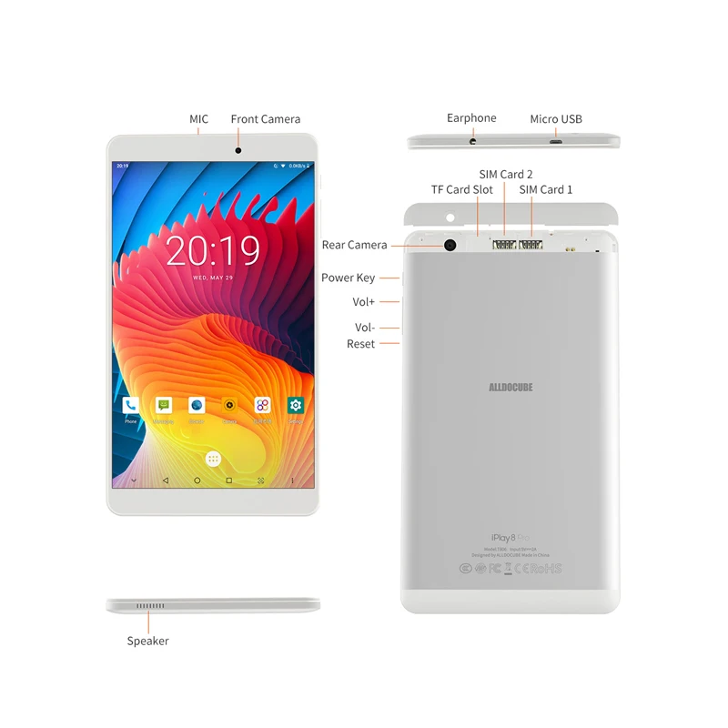 Alldocube iplay 8 pro планшет экран дюймов четырёхъядерный 2 Гб ОЗУ 32 ПЗУ|Планшеты| |
