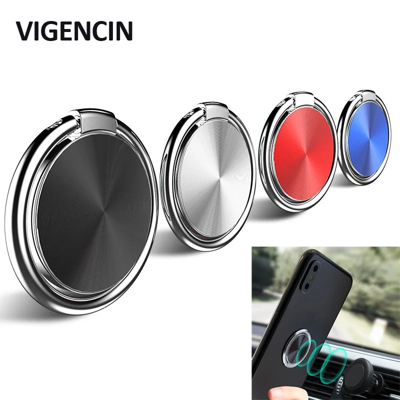 Автомобильный держатель для телефона с CD узором универсальный кольцом на 360