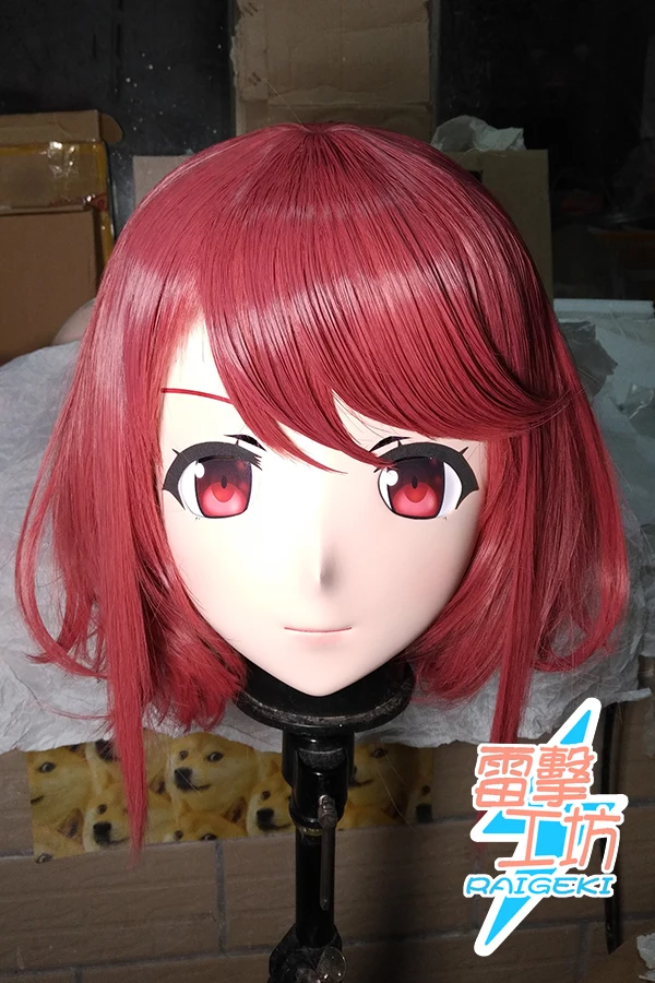 

(KM9182) Handmade Female Sweet Girl Resin Crossdress Outfit Cosplay Japanese Animegao Role Play Kigurumi Mask