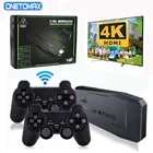 Игровая консоль 4K HD 2,4G, двойной беспроводной контроллер для PS1FCGBA, Ретро ТВ, Dendy, игровая консоль, 10000 игр