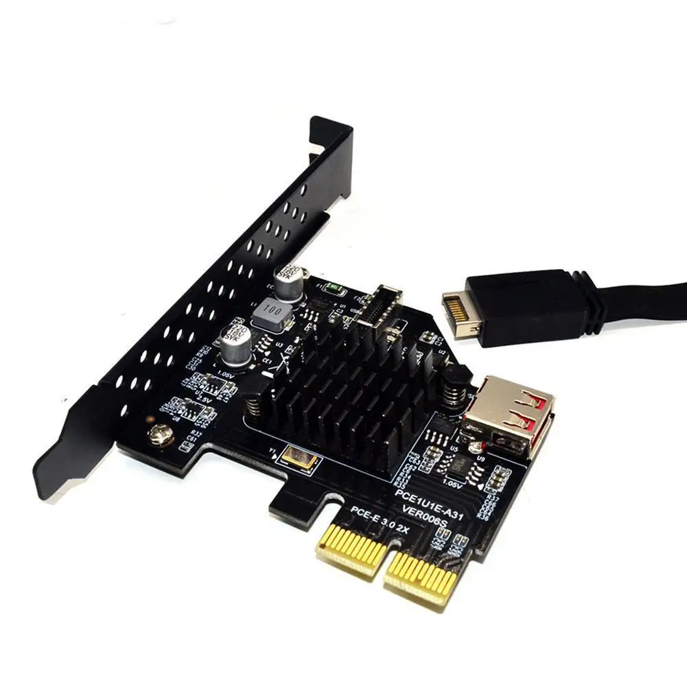 

USB3.1 Front Type-E Expansion Card Positive And Negative Plug 20PIN Xiangshuo ASM3142 Transfer 10Gbps
