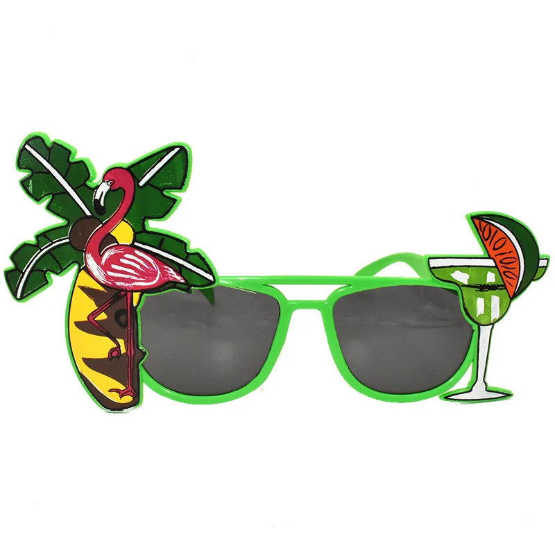 

Hawaii Party Decor Flamingo Glasses Hawaiian Decor Turtle Leaf Tropic Forest Theme Decor Pineapple Party Glasses Decor